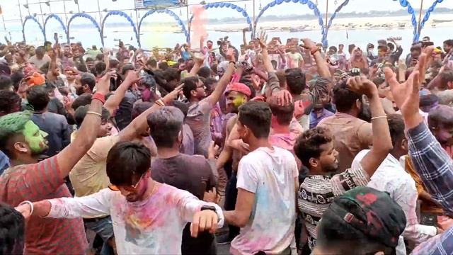 My First Time Holi In Banaras❤️|| Part-2 || #varanasi #holi #colors #kashi