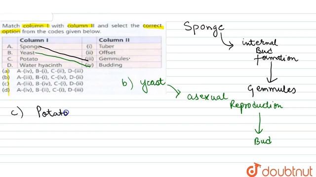 Match column I with column II and select the correct option from the codes given below. {:(Colum...