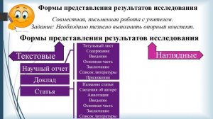 Географические модели и Формы представления результатов исследования