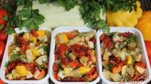 Кабачки запеченые и замороженные на зиму