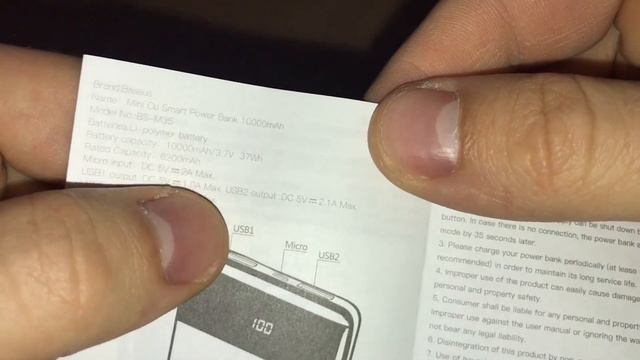 REAL 10000 mAh POWERBANK BASEUS FROM ALIEXPRESS UNBOXING смотреть онлайн