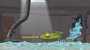 HomeAnimations - Мультики про танки Потопление стального морского чудовища. Мультики про танки