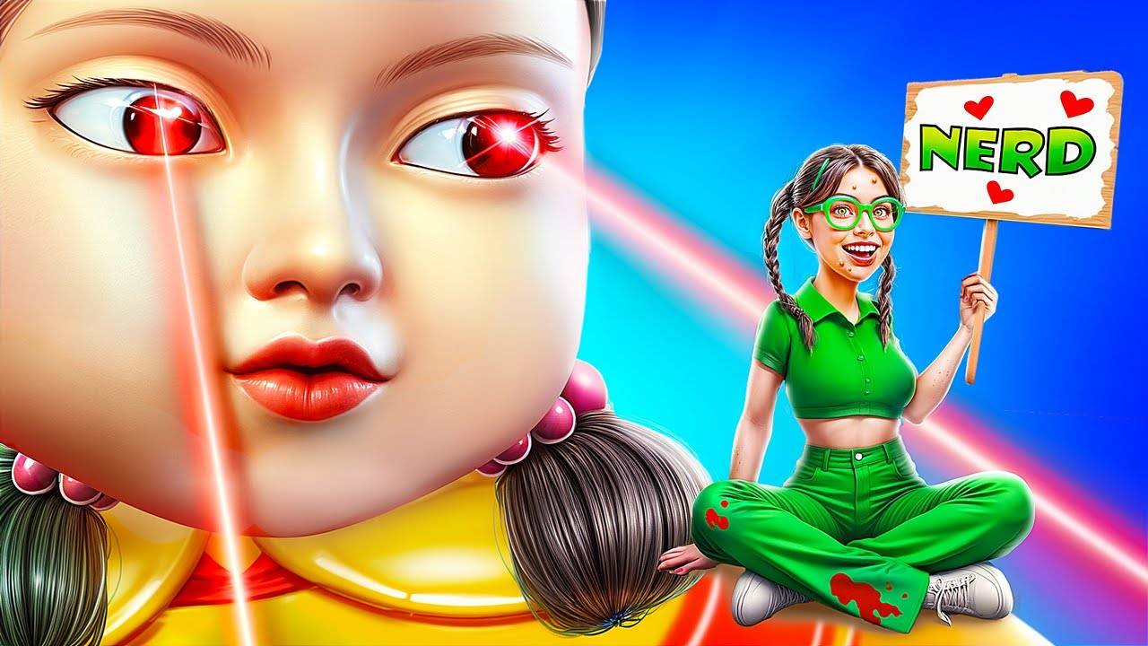 Из ботанши в Куклу из Игры в Кальмара! Экстремальное преображение!