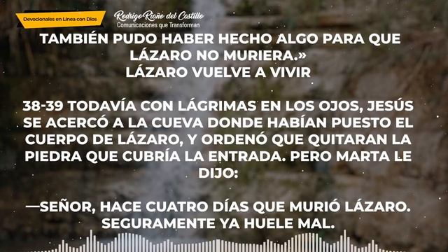 LA BIBLIA EN UN AÑO/Día 89 Juan:10-12 смотреть онлайн