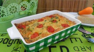 Запеканка из кабачка и болгарского перца