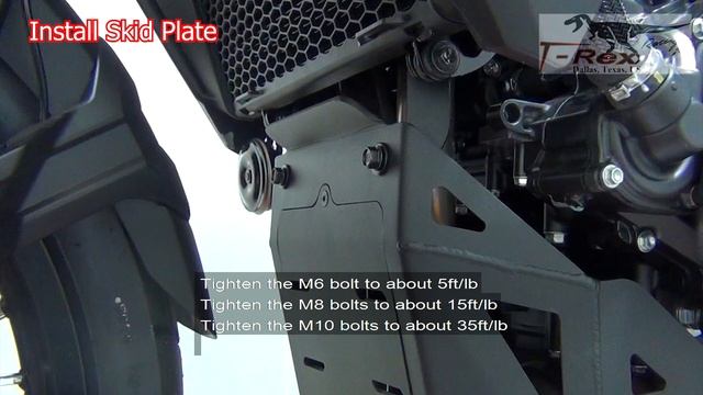 T-Rex Racing Center Stand, Skid Plate, And Luggage Guards For Honda XL750 Transalp