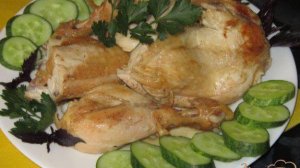 Курица жареная, ароматная
