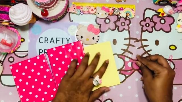 How to make Hello Kitty Lock Diary / DIY Hello Kitty Secret Key Password Diary/ Hello kitty Diary смотреть онлайн