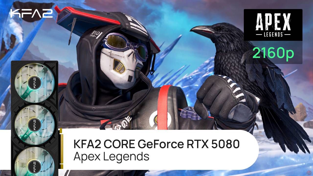Тест видеокарты KFA2 CORE GeForce RTX 5080 Black в Apex Legends | 2160p (4K) разрешение