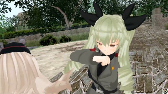 Fight Anchovy Vs Erika - Girls Und Panzer MMD DL [Full HD]