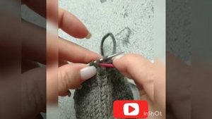 Закрытие петель резинки 1×1 итальянским способом