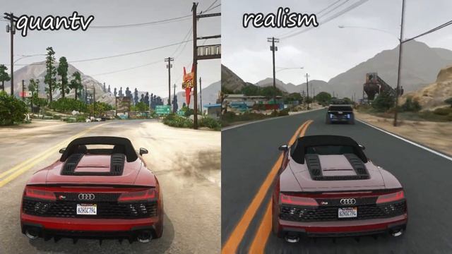 GTA 5 Graphic Mod Quant vs Realism 4k