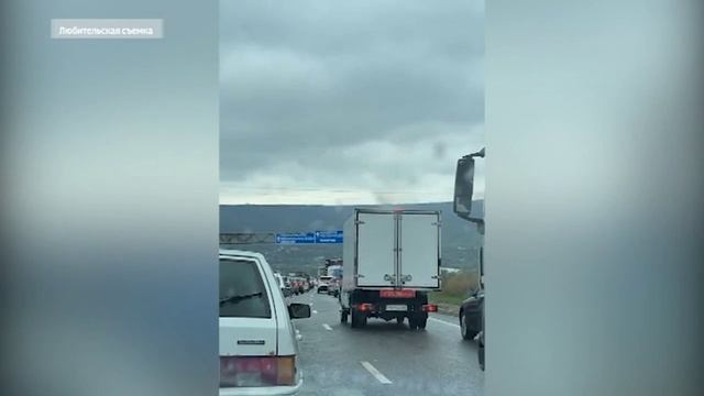 Пробка под Ставрополем постепенно уменьшается