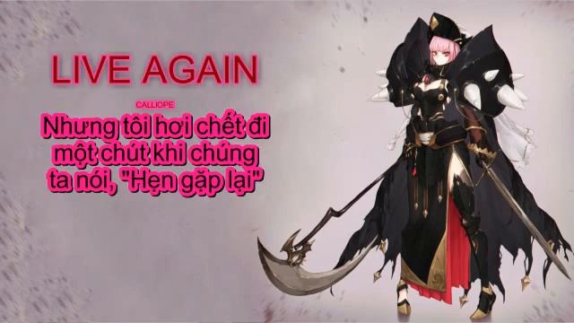 LIVE AGAIN - Mori Calliope | Official Lyric Video Vietsub смотреть онлайн