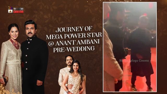 Mega Power Star Ram Charan Journey at Anant Ambani Pre Wedding | Upasana Konidela | Game Changer