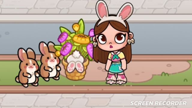 Амина спасла пасхального зайчика 💞💕🩷💗💋 скоро ПАСХА 🐇🥚 (в описание)