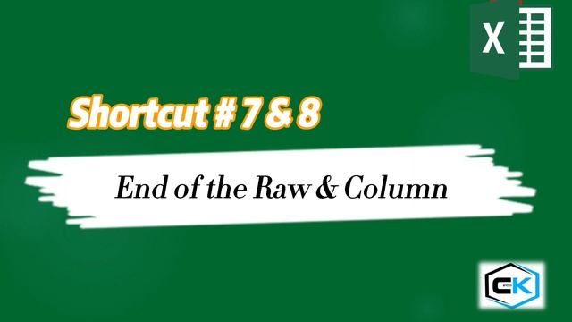 Excel shortcut keys you SHOULD know