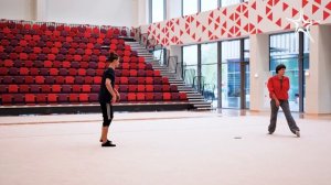 Ирина Зеновка и Ильдар Гайнутдинов в Центре гимнастики олимпийской чемпионки Юлии Барсуковой!