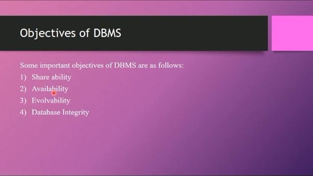 Lec#7  Ch#1 Computer Science 2nd year,DBMS And Its Objectives