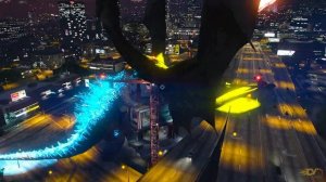 GTA 5 Mods - Godzilla vs King Ghidorah vs Queen Mortha
