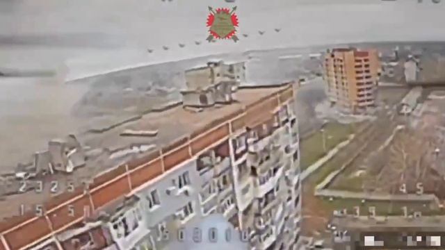 Кадры с беспилотника, на которых видна интенсивность обстрела Покровска