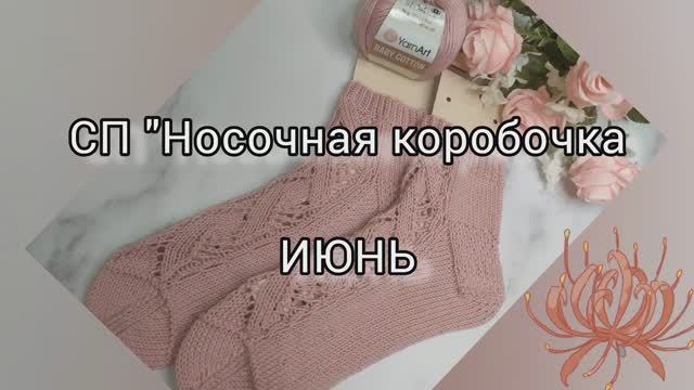 Мои носочки Июня в СП "Носочная коробочка 2022" с @Katerina_Shurm ✨