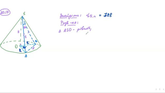 Конус. 1 ч. Геометрія. 11 кл 18.12.23