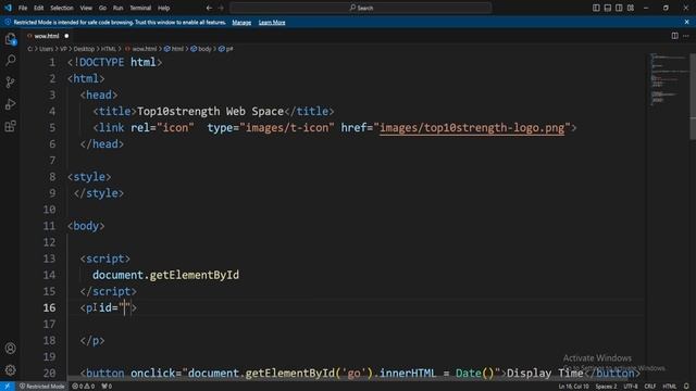 HTML Tutorial for Beginners to Advance: 132 HTML Basics Crash Course - HTML script Tag