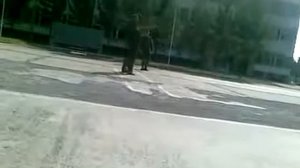 Армия. Инструктаж перед выходными . На плацу .