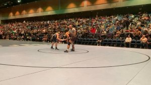 Champ. Round 1 - Kainoa Acia (Del Oro) won by fall over Tommy Doshier (Ponderosa) (Fall 0:18)