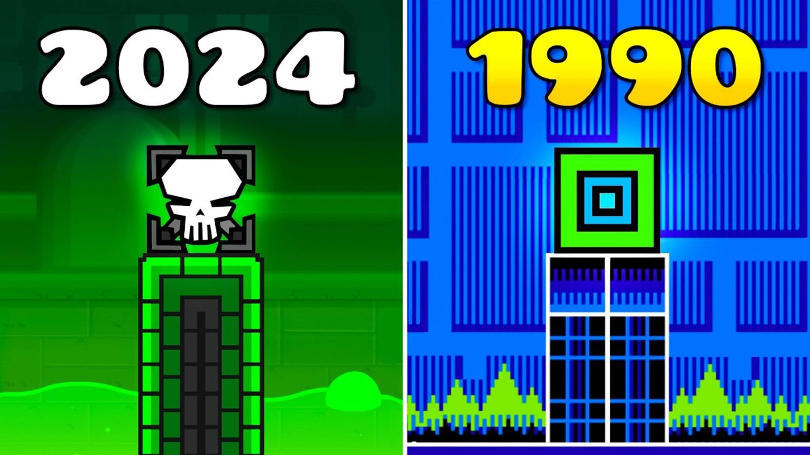 Geometry Dash СЕЙЧАС vs 30 ЛЕТ НАЗАД смотреть онлайн