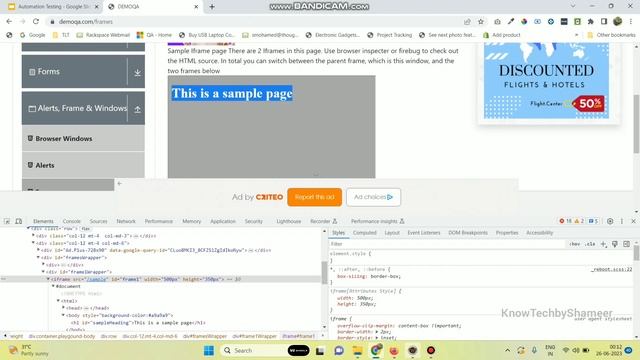 How to Handle Frames in Selenium | Selenium Advanced Tutorial