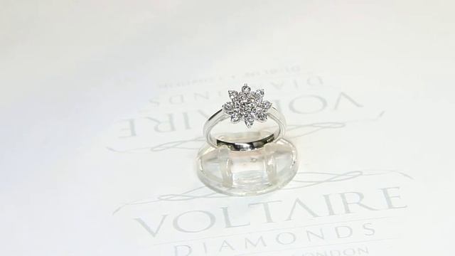 ER 2249 - Vintage Cluster Style Engagement Ring