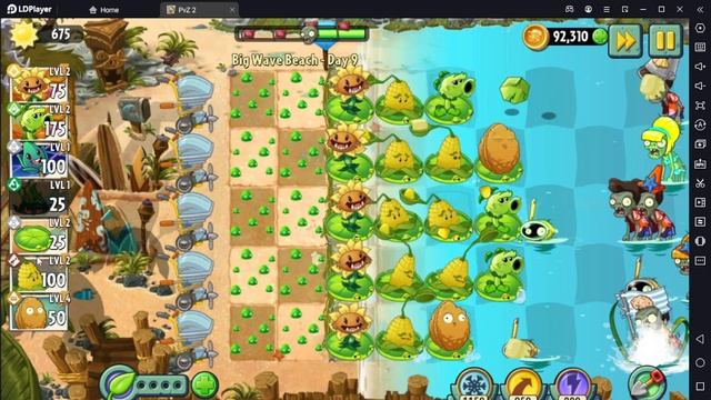 Растение против Зомби 2/PvZ2 Adventure Big Wave Beach Day 9/Большая Пляжная Волна День 9 смотреть онлайн