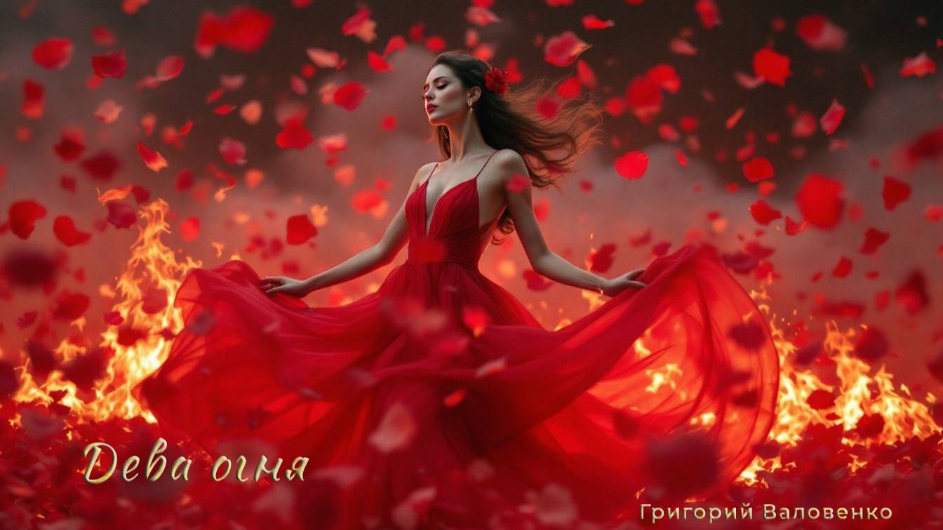 "Дева огня" - красивая лирическая песня. Стихи Григория Валовенко, поет - Нейросеть!