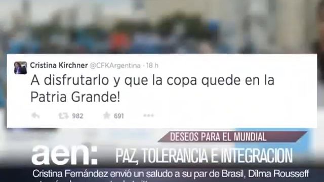 AEN 12-06 18HS: Fondos Buitre - Mundial 2014, Cristina saluda a Brasil - Crusz Roja, aplicación смотреть онлайн