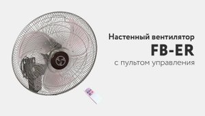 Настенный вентилятор FB-ER с пультом управления