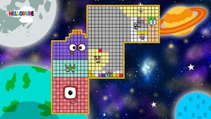Numberblock Puzzle Tetris Game 512 ASMR SPACE Fanmade Animation