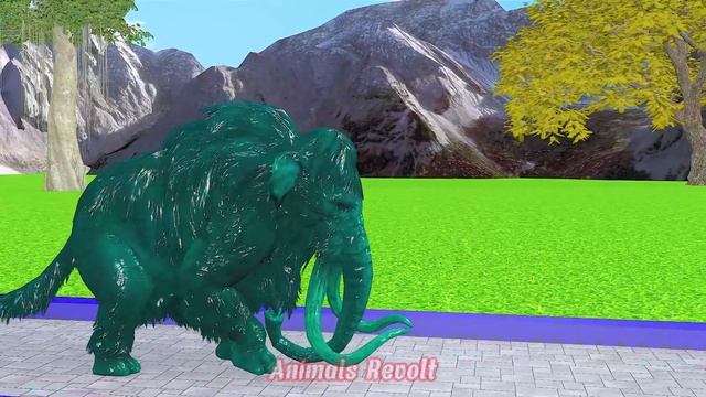 20 Mammoth Elephant Cow vs 20 Zombie Bull vs 20 Giant Lion Tiger Attack Cow Gorilla Save By Mammoth смотреть онлайн