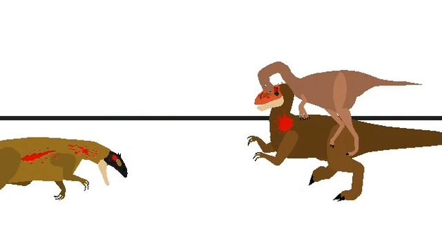 Gigantoraptor vs Allosauro /Edu