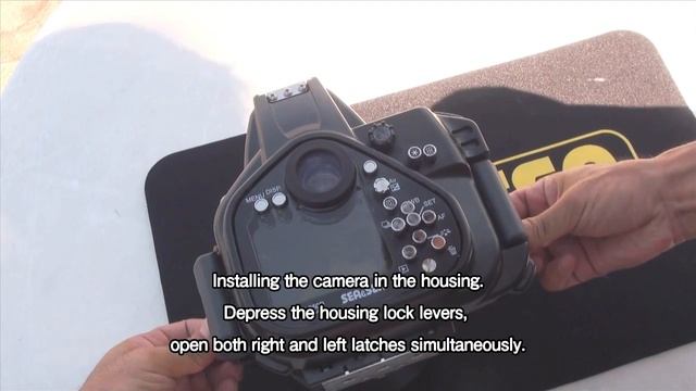 Mounting the camera into the RDX-550D housing. смотреть онлайн