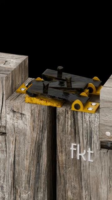 Triple Lock for a Wooden Slide Gate
