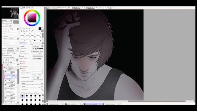 [speedpaint] painting oc in Paint Tool Sai смотреть онлайн