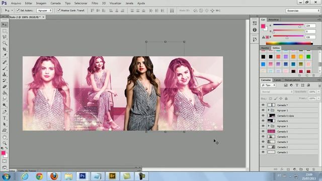 Capa Selena Gomez-Photoshop CS6