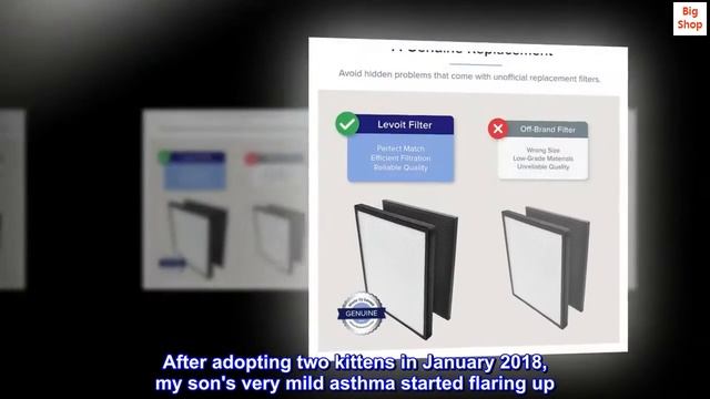 LEVOIT Air Purifier LV-PUR131 Replacement Filter True HEPA Activated Carbon Filters Set,LV-PUR131-R смотреть онлайн