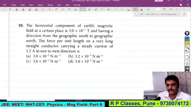 JEE / MHT-CET / HSC Aspirants- 12th Phy -Magn Field due to Electric Curr- Part 6-NCERT @FT-Q-1 to 1 смотреть онлайн