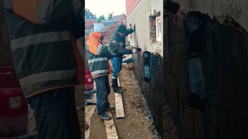 Изоляция фундамента.