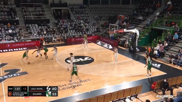 Marius Grigonis highlights | ASVEL - Zalgiris | 2020.10.29 смотреть онлайн