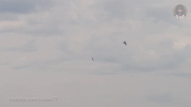 Репетиция МАКС 2017 - пилотаж пары Т-50 ПАК ФА / MAKS 2017 Rehearsal - PAK FA T-50 смотреть онлайн