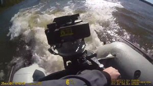 испытание гибридного лодочного мотора